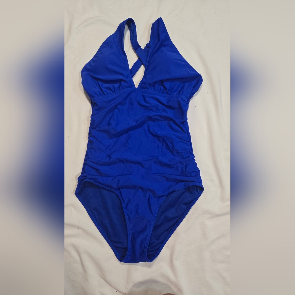 Tempt Me Womens One Piece Swimsuit Front Cross Small - Picture 3 of 6